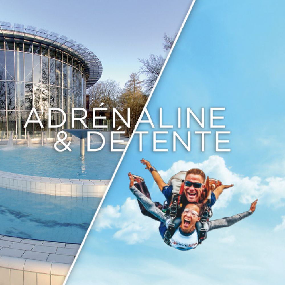 Tandemsprong " Adrenaline / Ontspanning " + Imax 360° videoverslag