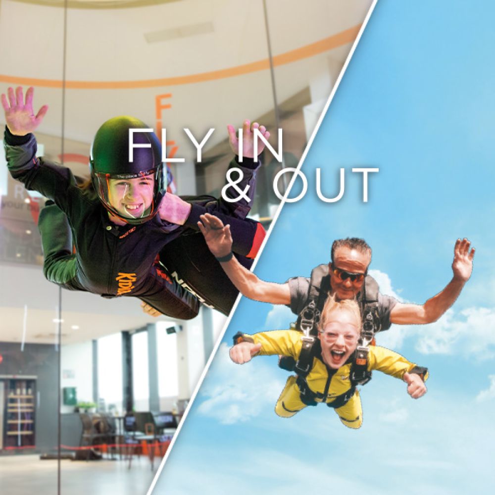 Tandemsprong "Fly in / out" met video / fotoverslag + Flyin vluchten